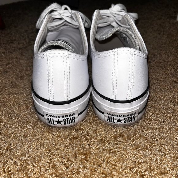 Low top platform leather converse - Picture 3 of 4